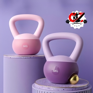 Wholesale Eco Soft PVC <strong>Kettlebell</strong> Filled With Steel Sand Home Fitness Training <strong>Weight</strong> Support Custom Logo - Product Image 4