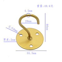 4 Pièces Heavy Duty Iron Metal Wall Mount Pendant Ceiling Hanging Lantern Plant Bracket Hangers Hooks