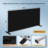 Prix direct usine – Support de pare-balles de tennis de table professionnel 200x70 cm avec pieds, détachable, pour usage intérieur