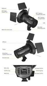 Yongnuo YN216 <span class=keywords><strong>II</strong></span> สำหรับ Canon <span class=keywords><strong>Nikon</strong></span> กล้อง DSLR LED กล้องวิดีโอแสง W ปรับอุณหภูมิ2700K-8000K - Product Image 5