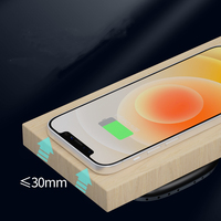 Chargeur sans fil électrique invisible pour mobile 40 mm Comptoir de cuisine Caché sous le bureau Longue distance Protection OTP/OVP 10W