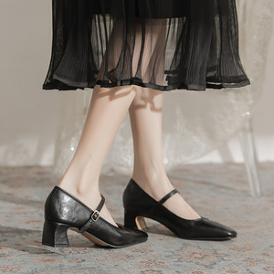Zapatos Unisex de Tacón de Aguja de Cuero Genuino con Forro de Malla Calada, de Moda, Cómodos y con Punta, Novedad 2026 - Product Image 4