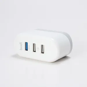 Budi 2019 Baru Kualitas Tinggi Ponsel Aksesoris Home Charger QC3.0 + 2 USB 5V2. 4A Charger untuk Beberapa Perangkat