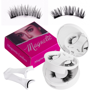 Pas de <span class=keywords><strong>colle</strong></span> nécessaire, épaisseur 0,07 mm, <span class=keywords><strong>cils</strong></span> magnétiques 3D professionnels, clip magnétique pour <span class=keywords><strong>cils</strong></span>, <span class=keywords><strong>faux</strong></span> <span class=keywords><strong>cils</strong></span> magnétiques avec applicateur - Product Image 2