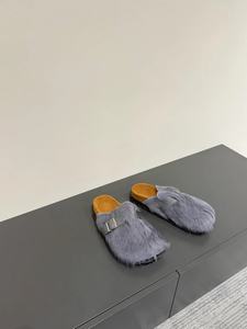 Nouvelles pantoufles en crin de cheval de qualité supérieure avec boucle, semelles souples et amortissantes, talons plats, tendance de la mode, sandales pour femmes sur mesure - Product Image 3