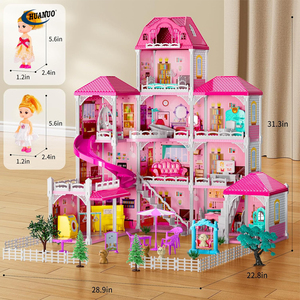 <span class=keywords><strong>Casa</strong></span> de Muñecas <span class=keywords><strong>para</strong></span> <span class=keywords><strong>Niñas</strong></span> Tipo Villa con 12 Habitaciones, Juguete de Simulación <span class=keywords><strong>para</strong></span> Interiores con Accesorios, Muebles y 2 Muñecas - Product Image 6
