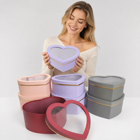 Boîte à bijoux élégante en carton écologique faite à la main en forme de cœur avec impression personnalisée, emballage cadeau et artisanal en gros
