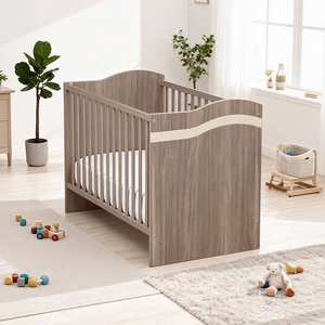 Ensemble de meubles pour bébé de style européen, table de chevet, armoires, commode, lit bébé en bois, ensemble de meubles de chambre à coucher pour enfants - Product Image 4