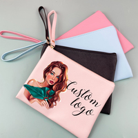 Sac de maquillage portable en PU grande capacité avec fermeture éclair étanche, idéal pour la vente en gros OEM/ODM