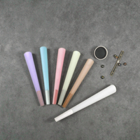 Vente directe d'usine de rouleaux de papier coniques biodégradables de luxe, rouleaux de papier colorés personnalisés de 84 à 109 mm