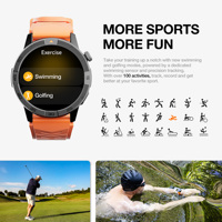 Montre connectée AGM W1 Pro avec cartes hors ligne, étanche 5ATM IP68, batterie 370mAh, meilleure montre intelligente 2026, montres GPS intelligentes, montre connectée pour filles