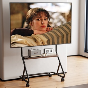 Xách tay Giá vẽ cán <span class=keywords><strong>TV</strong></span> đứng trên bánh xe Chiều cao có thể điều chỉnh <span class=keywords><strong>TV</strong></span> di động giỏ hàng cho 32 đến 75 inch LCD LED Màn hình OLED - Product Image 2