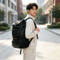 Sac à dos imperméable en PU avec logo personnalisé, sac de tennis et de badminton avec poche pour chaussures, sac de voyage pour ordinateur portable, sac de sport