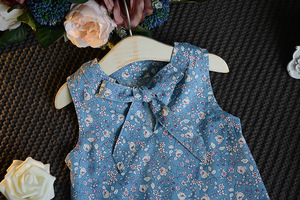 Conjuntos de Ropa para Niñas, Color Azul Claro, Cómodos, con Flores, Elegantes, para Dormitorio, como Regalo para Niños - Product Image 3