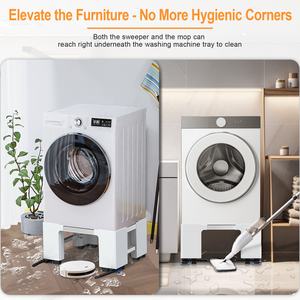 Support de réfrigérateur et de lave-linge de qualité supérieure au design le plus récent, support de lave-linge réglable et mobile avec roulettes - Product Image 4