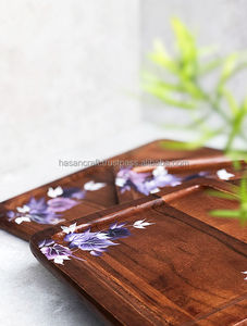 HASANCRAFT-Bandeja de Madera Hecha a Mano, Material de Resina PARA EL Hogar, Hotel, Restaurante, Comida, Hecho a Mano, Venta Al por Mayor - Product Image 5