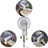 Machine à pâtes fraîches en alliage d'aluminium Coupeur de pâtes à manivelle de type fendu pour spaghetti et nouilles Fettuccine