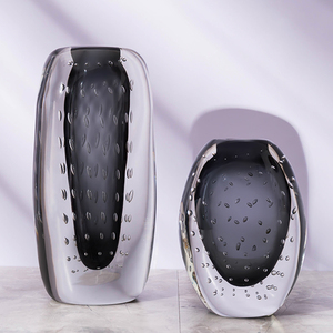 Hand Blown Modern Luxury Design Crystal Venere Italy Murano <strong>Bubble</strong> Glass <strong>Vase</strong> - Product Image 6
