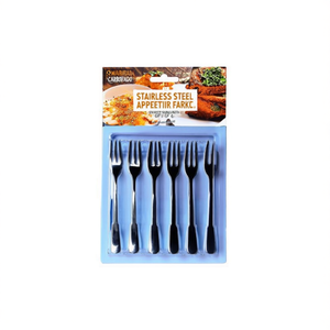 Juego de tenedores para aperitivo 6 piezas Inox (12,7cm) CADEAU Silver PL6310CD - Product Image 2