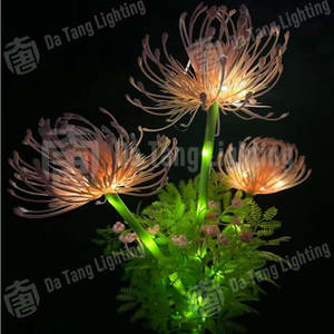 Modern Spider Lily Led Decoration <b>Light</b>-<b>solar</b> Powered Christmas Landscape Lighting Ip65 Waterproof Elegant Nighttime Ambiance - Product Image 3