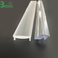 Diffuseur optique LED industriel moderne Baoming, lentille linéaire transparente en PMMA, couvercle lumineux extrudé, taille personnalisée, 5 ans de garantie, intérieur, ISO
