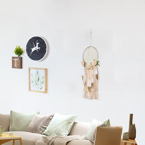 Décorations d'explosion de mariage d'art décoratif simple Type de <span class=keywords><strong>feutre</strong></span> attrape-rêves de fleur de plume d'or - Product Image 4