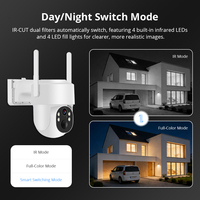 Caméra de sécurité solaire extérieure sans fil Wifi Zemismart, audio bidirectionnel, surveillance par application, contrôle intelligent