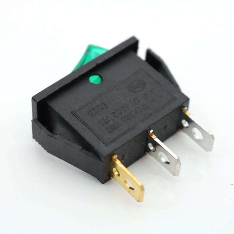 KCD3-101N KCD3-101/C KCD3-101N/B1 15A/250V 20A/125V Rocker Switches with Lamp Push Button Welder Rocker Switch