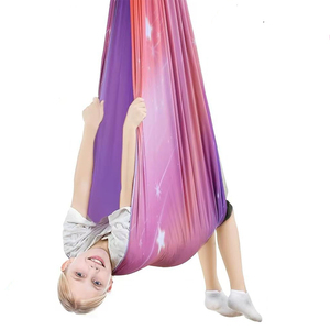 Hamaca de Yoga para Niños, Columpio Sensorial para Niños con Autismo, Columpio Sensorial para Jugar en Interiores y Exteriores, Hamacas de Yoga Ajustables de Doble Capa - Product Image 2
