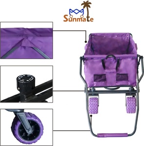 Cheap Price Collapsible Lightweight High Capacity <strong>Motorized</strong> Kids <strong>Wagon</strong> Hand Truck Wheel Barrow Handcart Trolley - Product Image 2