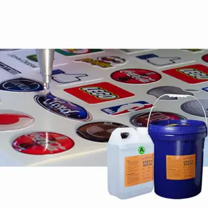 Hiçbir sararma yüksek kalite 3D epoksi reçine hava dayanıklı toptan yapıştırıcı özel Dome Sticker epoksi etiketler