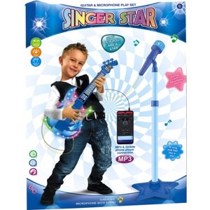 KK nouveau jeu de microphone de <span class=keywords><strong>guitare</strong></span> musicale se connecter avec MP3, chant karaoké jouet éducatif <span class=keywords><strong>guitare</strong></span> électronique, jouets de <span class=keywords><strong>fille</strong></span> musicale - Product Image 5