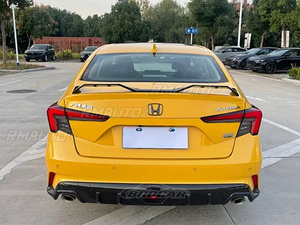 สปอยเลอร์หลังสำหรับ Honda Integra ปี 2022 2023 คุณภาพสูง ผลิตจากพลาสติก ABS สีดำเงา ไม่ทำสี สำหรับติดตั้งท้ายรถ - Product Image 4