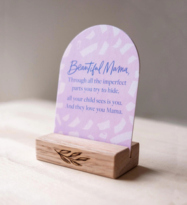 Affirm Card Holder Motherhood Affirmation Cards and Stand