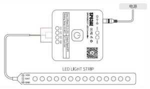SP63AE RGBCCT <strong>Wireless</strong> <strong>LED</strong> <strong>Controller</strong> <strong>5</strong>-Way WS2811 Digital <strong>RGB</strong> White Light COB Strip Remote <strong>Controller</strong> - Product Image 4