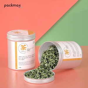 Boîte ronde en aluminium pur pour thé vert, qualité alimentaire, hermétique, avec couvercle à vis, conteneur vide pour sachets de thé, boîte en aluminium - Product Image 1