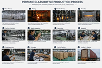 Bouteilles en verre ambré circulaires épaisses pour liquides, bouteilles en verre brun foncé avec bouchon à vis, fabrication en stock