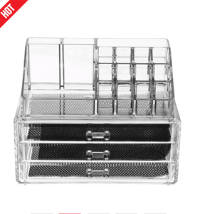 Wholesale Clear Acrylic Box High Quality Transparent Storage Candy Makeup Box with Lid