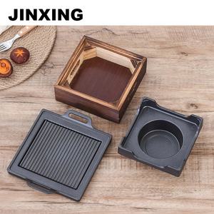 Commerciële Moderne Stalen En Metalen Alcohol Bbq Grill Met Oven Functie Anti-Aanbakplaat 2 Branders-Binnen/Buiten Gebruik - Product Image 6