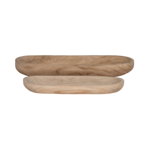 Ciotola ovale in legno per tavolino da caffè e piano cucina, vassoio decorativo moderno, centrotavola, complemento d'arredo per la casa - Product Image 1