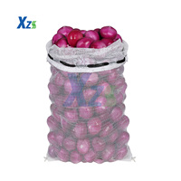 Rouge Jaune Blanc Pomme De Terre Patate Douce Chou Métier Circulaire Oignon Sac Maille Net Loom Leno Sac Avec Cordon