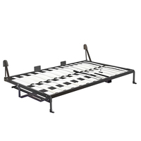 Meubles de chambre à coucher cadre de lit pliant fonctionnel de style moderne bureau métal bois lit escamotable mural