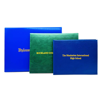 Carpeta Porta Certificados de Cuero A4 Personalizada de Alta Calidad, Moderna, con Impresión Digital, Logotipo Personalizado, para Graduación y Negocios
