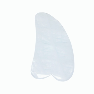 Herramienta de masaje de cristal blanco Gua Sha de gran tamaño para relajación muscular de la espalda - Product Image 2