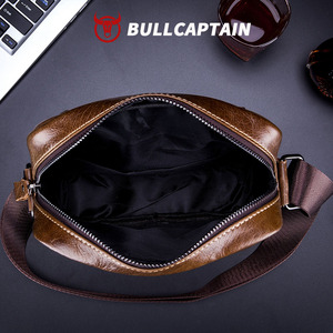 Sac bandoulière et messager décontracté pour homme BULLCAPTAIN, en cuir véritable fait main, grande capacité, style vintage - Product Image 6