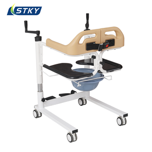 Chaise de transfert manuelle multifonctionnelle pour patient, capacité de charge de 150 kg, fauteuil roulant portable pour personnes âgées et <span class=keywords><strong>handicap</strong></span>ées - Product Image 3