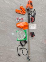 Tondeuse à gazon sans fil 24V 800W avec batterie au lithium, 2 batteries et chargeur pour l'entretien des pelouses et jardins à domicile