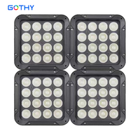 Projecteur LED extérieur 4x70W, lumière de projection LED, IP66, étanche, blanc chaud, lumière carrée, alliage d'aluminium, lumière de scène LED