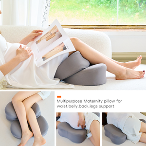 YUE RISE Prix d'usine Soutien complet du corps 360° °   Oreiller ergonomique en mousse à mémoire de forme à rebond lent pour la grossesse avec housse lavable - Product Image 2