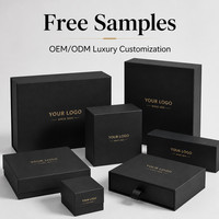 Boîte cadeau rigide personnalisée pour bijoux, montres, cosmétiques – Noir mat avec dorure à chaud – Fabricant d'emballages en gros